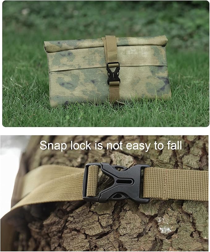 Camping Tableware Bag Travel Cooking Utensils Organizer Carry Case Picnic Roll Flatware Organizers Dinnerware Storage Portable Pouch for