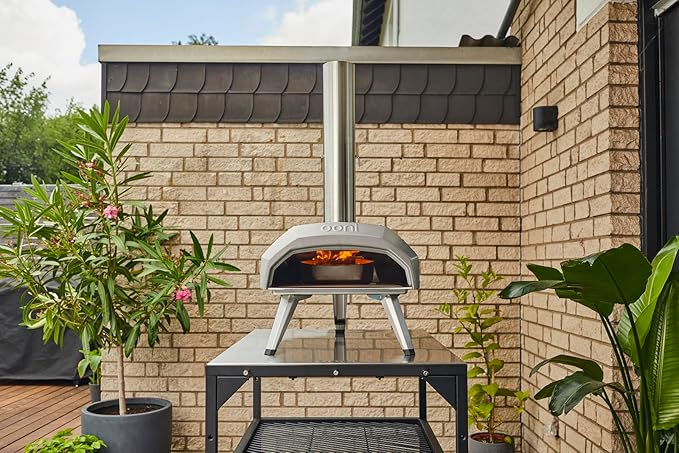 Ooni Karu 12 Multi-Fuel Outdoor Pizza Oven – 12 Inch Pizzas in 60 Seconds - Portable Wood and Gas Fired Pizza Oven with Pizza Stone, Dual Fuel Ooni Pizza Oven