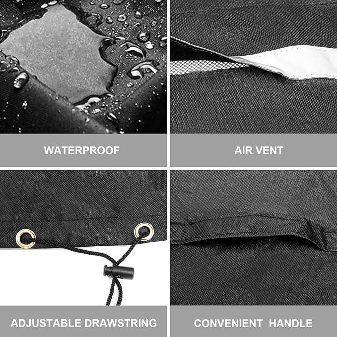 73700 Grill Cover for Pit Boss 700FB, Lexington 500, Lexington 540, Classic 700 Wood Pellet Grills, Heavy Duty 600D Waterproof Fabric BBQ Cover for Pit Boss 400FB,Pro 600 and Z Grill 550B, with Handle