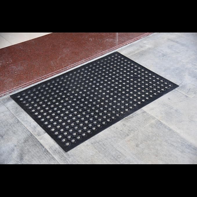 Outdoor Mat, Odorless Flexible Entrance Floor Mat, Anti-Slip Workplace Mats, Anti-Fatigue Tiles Open Work Mats, for Kitchen, Bathroom, Warehouse, Restaurant (2, 60"x36")
