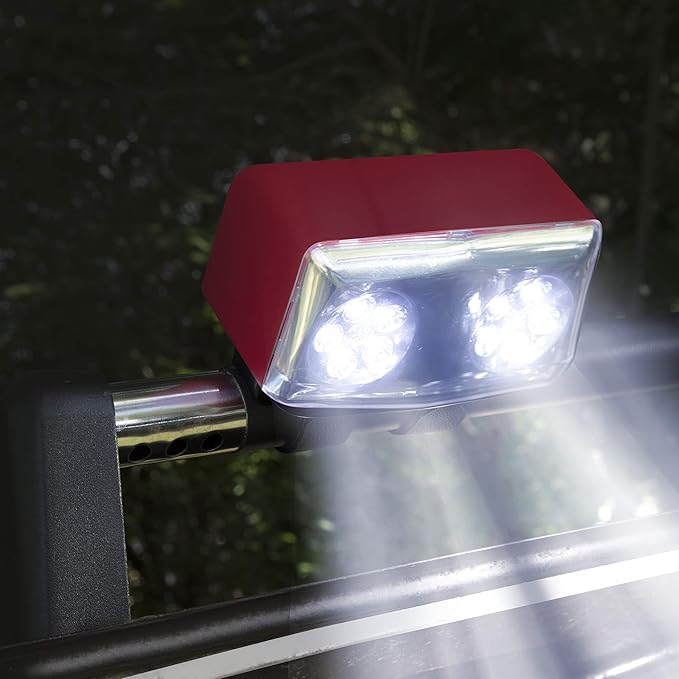 Camerons Rechargeable BBQ Grill Light - 10 Bright LED Bulbs, Adjustable Straps, Heat Resistant, Weatherproof, Long Lasting Battery