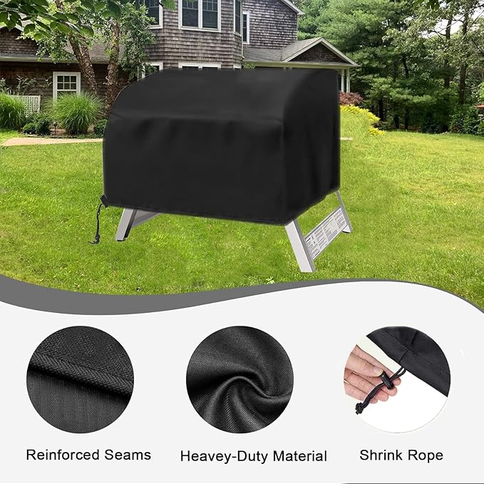 Table Top Grill Cover for Megamaster 2 Burner, Heavy Duty 600D Outdoor Waterproof Portable Tabletop Gas Grill Cover for Megamaster 2-Burner BBQ Accessories