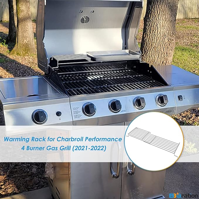 Warming Rack Grill Parts for Charbroil Performance 4 Burner 463352521 463354021 463365021 463354021 463365522, G428-0002-W1 Grill Swing Away Grid for Charbroil Grill Replacement Parts