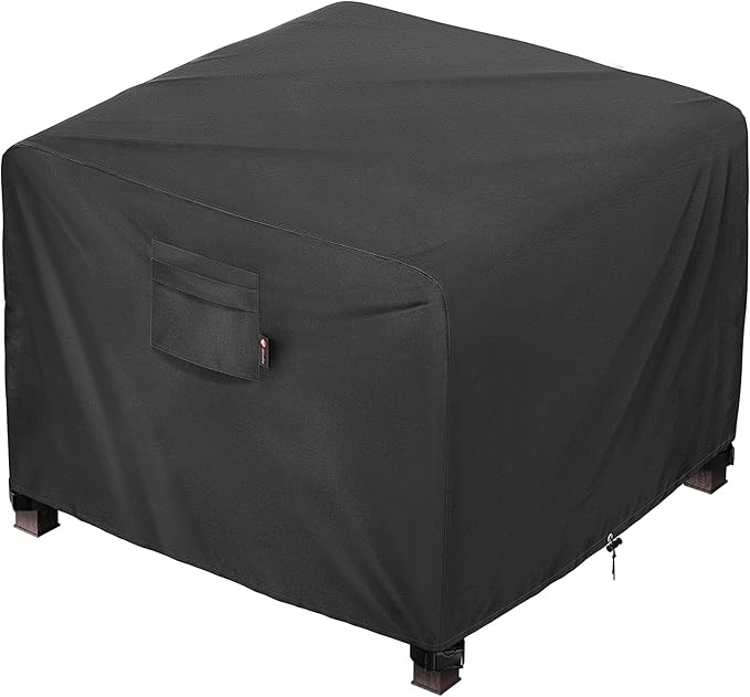 iBirdie Square Fire Pit Cover 40 x 40 inch Outdoor Waterproof and Weatherproof Heavy Duty 600D Patio Fireplaces Table Coffee Table Cover