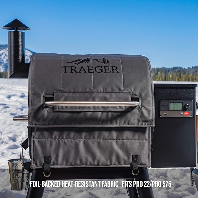 Traeger Grills BAC626 Pro 22/575 Insulation Blanket Grill Accessory, Grey