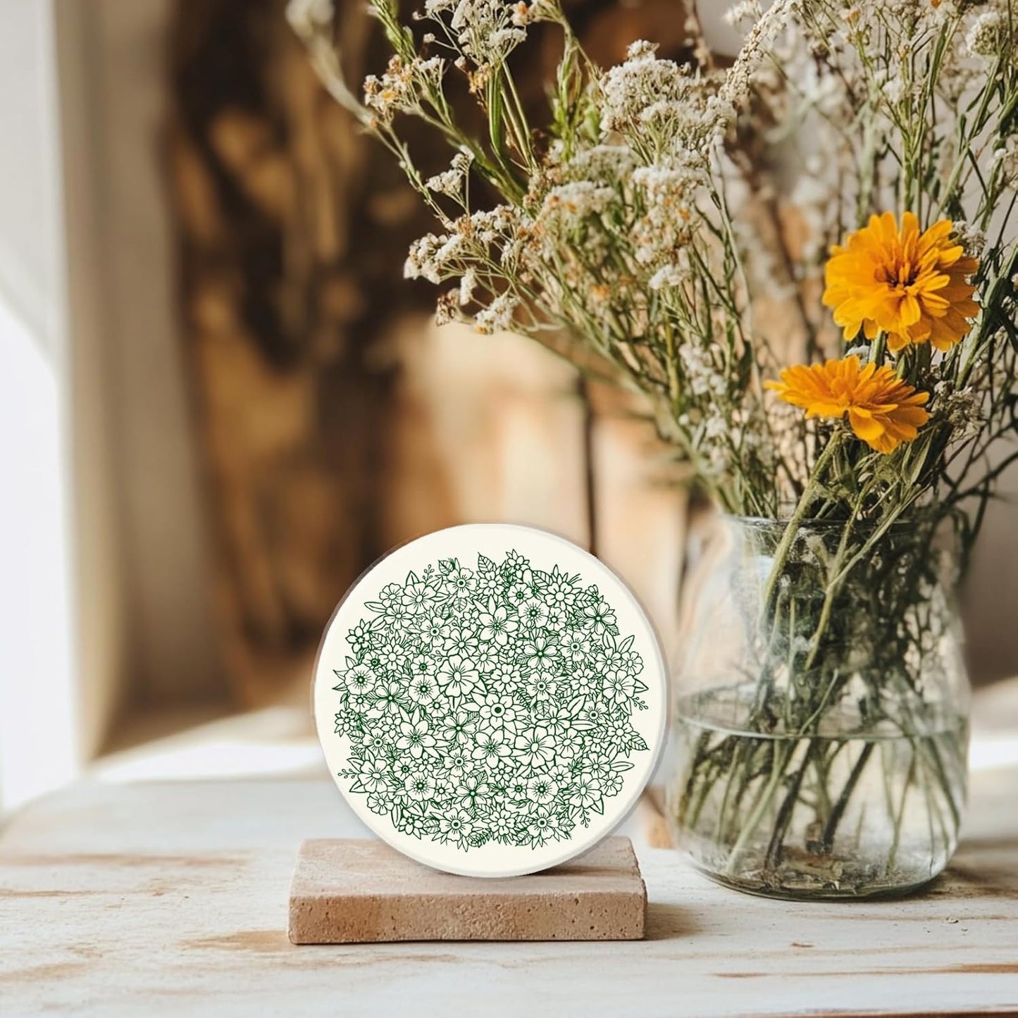 CHGCRAFT Flower Pile Polymer Clay Texture Sheets Flowers Silicone Texture Stamp Clay Texture Mat Modeling Pattern Pad Texture Sheets for Jewelry and Clay Earrings Tools, 5.5x5.5 inch