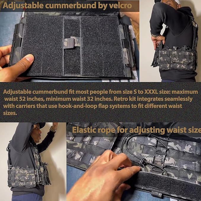 BOMTURN Upgrade Tactical Airsoft Outdoor Vest