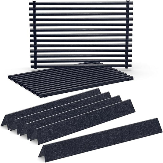 22.5" Flavorizer Bars & 17.5" Grill Grates for Weber Genesis Silver B/C, Genesis Gold Platinum B/C, Weber Spirit 300 with Side Knobs, Spirit 700, Grill Parts for Weber Spirit 900, Weber 7537 7525