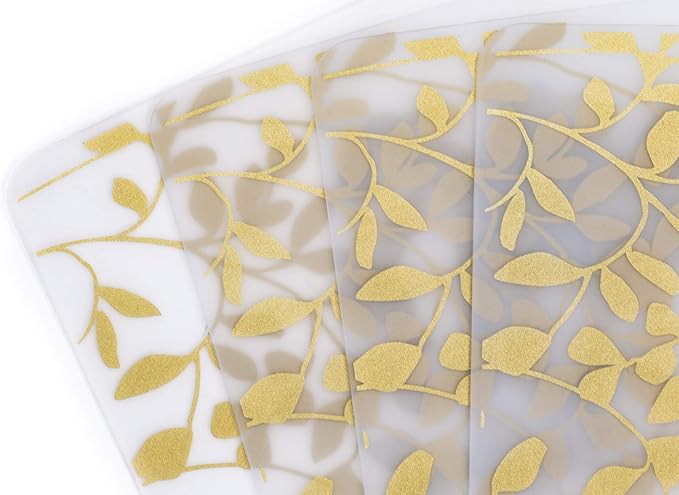 MODERN-TWIST Placemat 100% Food-Grade Silicone, Waterproof and Reusable, Jardin – Gold