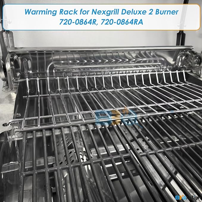 Warming Rack for Nexgrill Grill Parts 720-0864R 720-0864RA, Grill Top Rack for Nexgrill 720-0864R, Grill Warming Rack for Nexgrill Deluxe 2 Burner Replacement Parts
