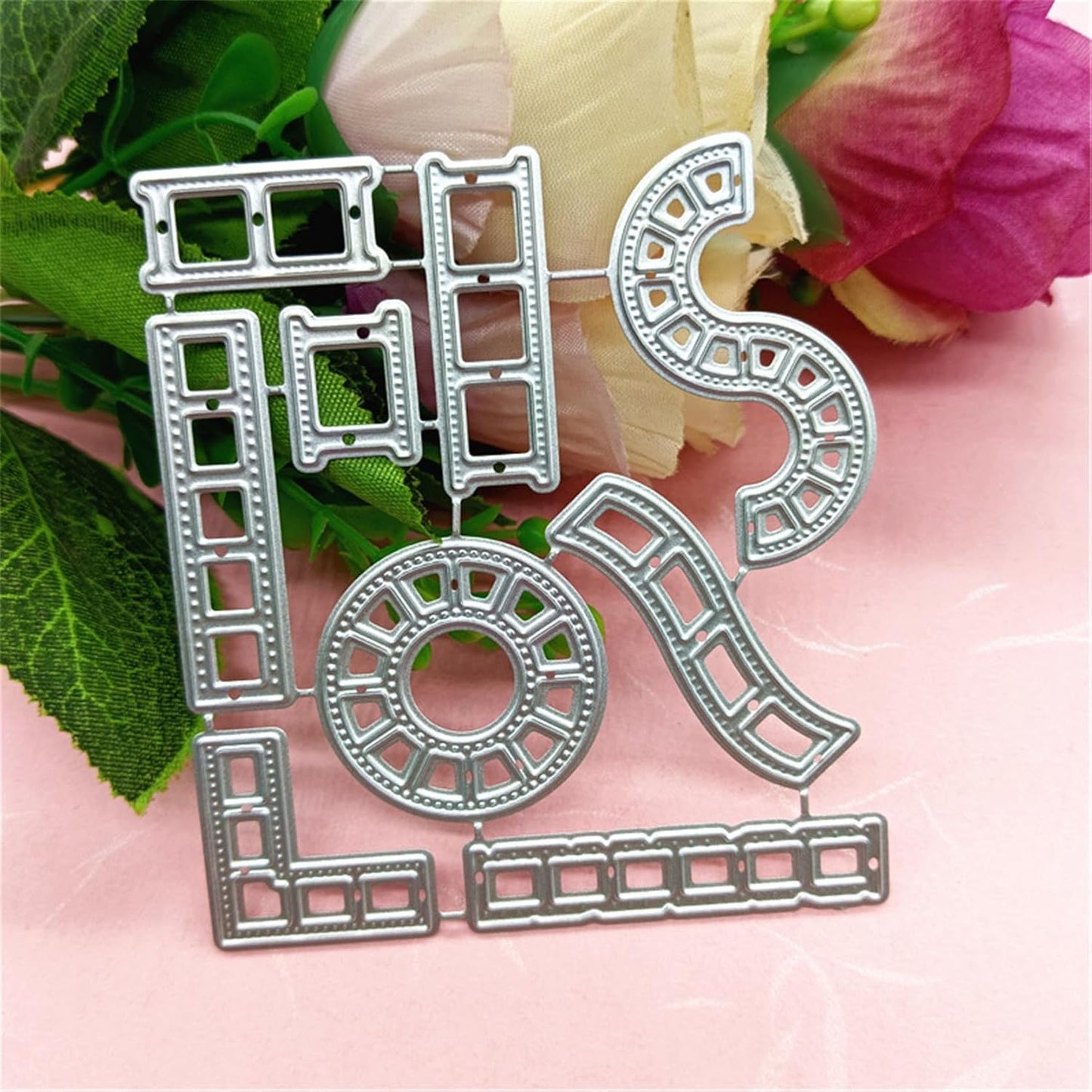 Cutting Dies Metal Stencils Scrapbooking Tools DIY Embossing Template for Paper Card Making Album Arts Crafts Supplies (Films-8.2x7.5cm)