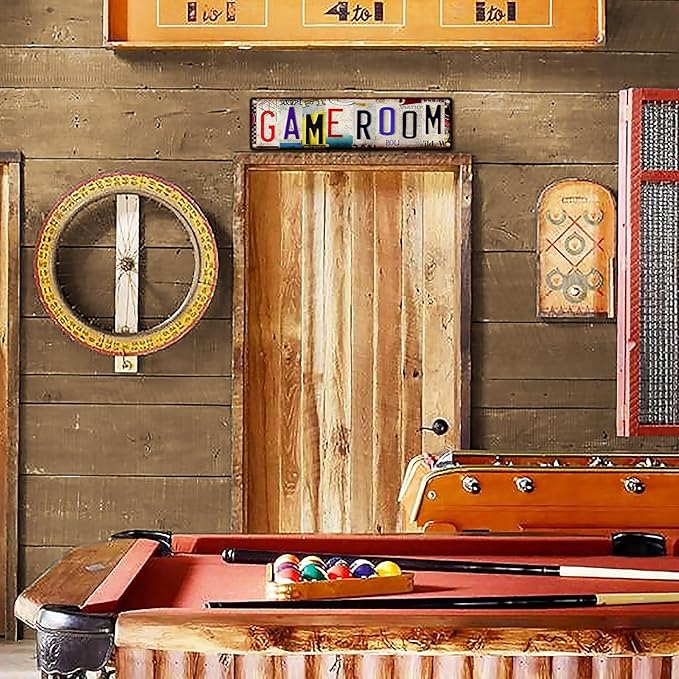 Gaming Accessories Room Decor – Cool Gamer Gifts for Men, Teens, and Boys Ages 8 –12– Funny Game Room Sign Desk Accessories Wall Art