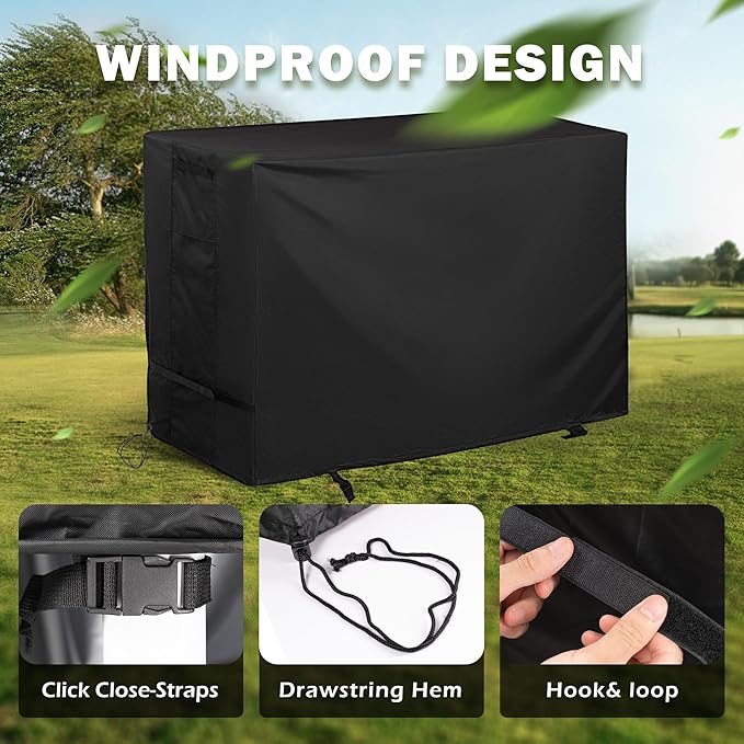 Griddle Cover for Blackstone Patio Series 2-Burner 28" Griddle with Air Fryer, Flat Top Grill Cover for Blackstone 28in 1962 Air Fryer Combo & Two Burners Grill