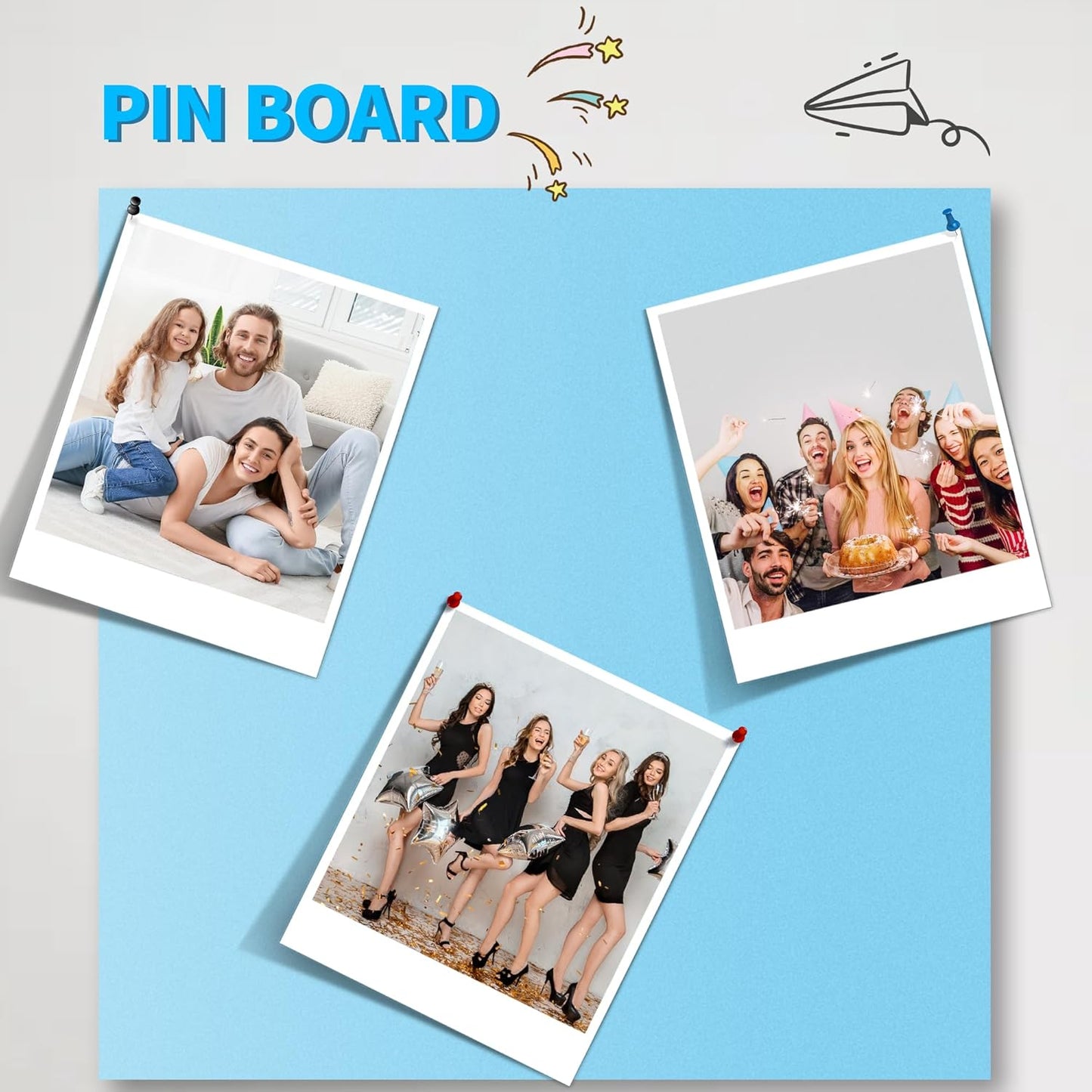 LuckyFoam Blue 10 Pack 12x12x0.79 inch Foam Sheets 0.79 Inch Thick Polystyrene Rectangles XPS Foam Board Craft for Insulating DIY Modeling Art Supplies