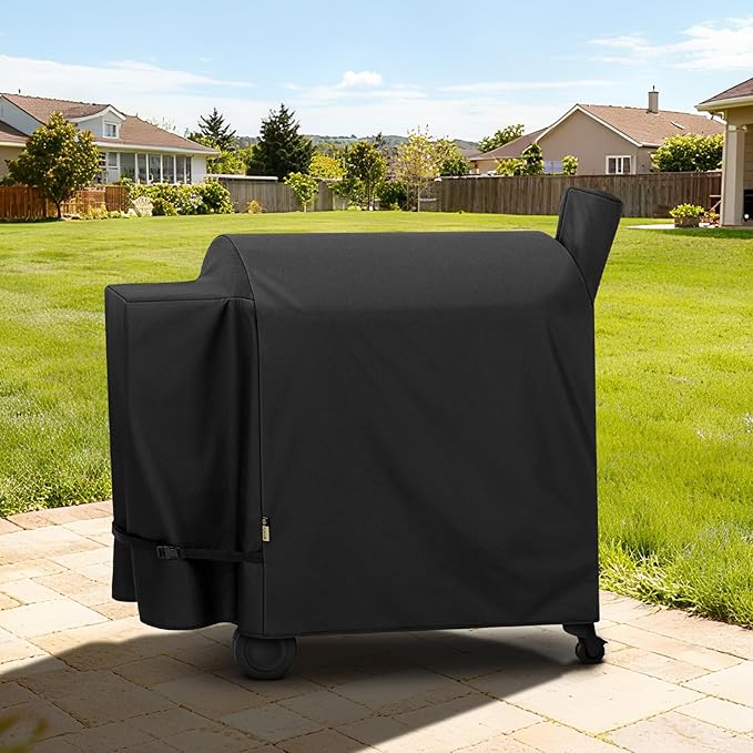 Arcedo Grill Cover Compatible with Traeger Pro 34 Series - Full Length Heavy Duty Waterproof Large Wood Pellet Smoker Covers for Texas Elite, Pro 780, Winter Outdoor BBQ Grill Pro34 Accessories