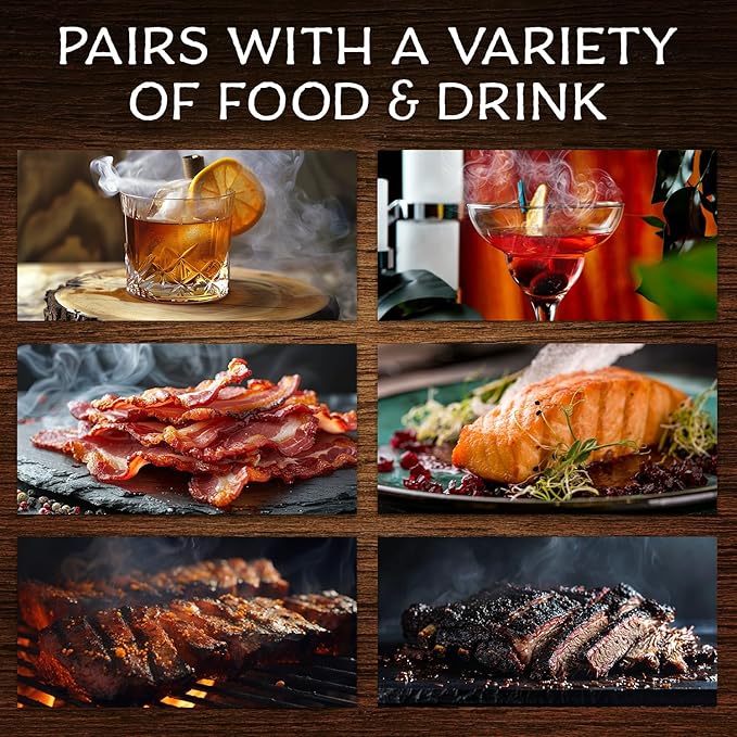 SmokeTop 4oz Bulk Bag Bundle - 3 x 4oz Bags of Cocktail Smoker Chips - Cherry, Maple, Alder - for Old Fashioned Cocktails, Whiskey, & Bourbon - Made in The USA - by Middleton Mixology