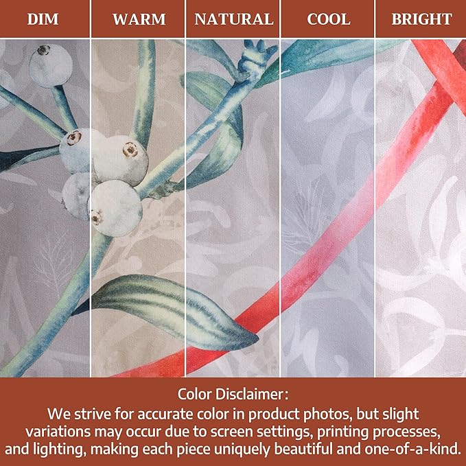 Maison d' Hermine Table Cloth Rectangle Table 100% Cotton 54 x 72 Inches Fall Tablecloth Reusable Everyday Use for Thanksgiving Christmas Decorations Dining Farmhouse Party (Enora)