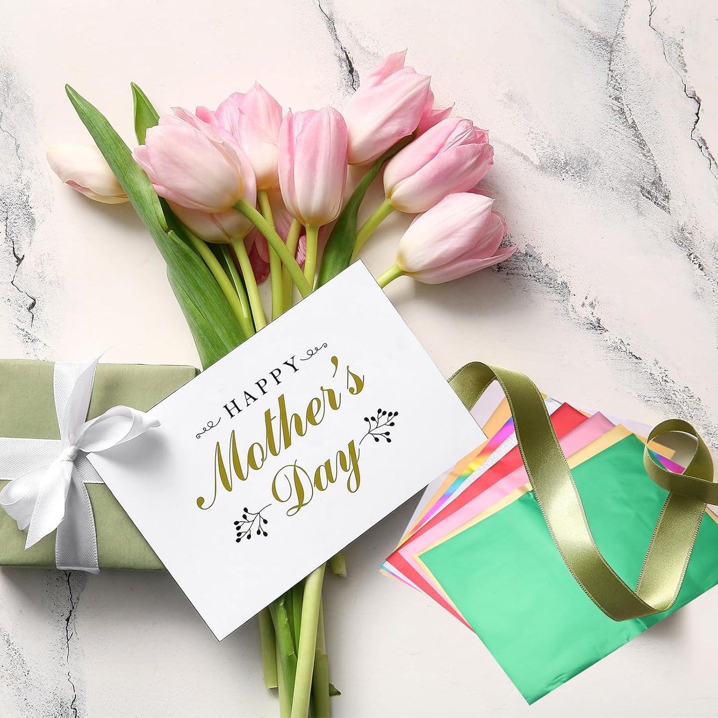 MECCANIXITY 50 Pack Toner Reactive Foil ,Deco Foil Transfer Sheets 8.5"x11" A4 Hot Foil Paper for Laser Printer Scrapbooking Heat Transfer DIY Craft,Rose Red