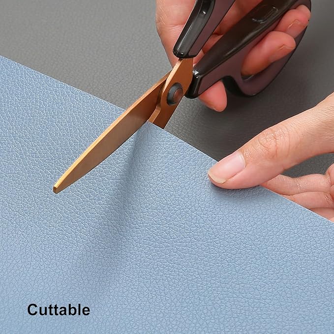 Myir JUN Table Runner Double Sided Vinyl Runner Table 72 Inch Long Runner for Table Washable Waterproof Non-Slip for Home Decorations Gray Sky Blue,12 x 72 inch