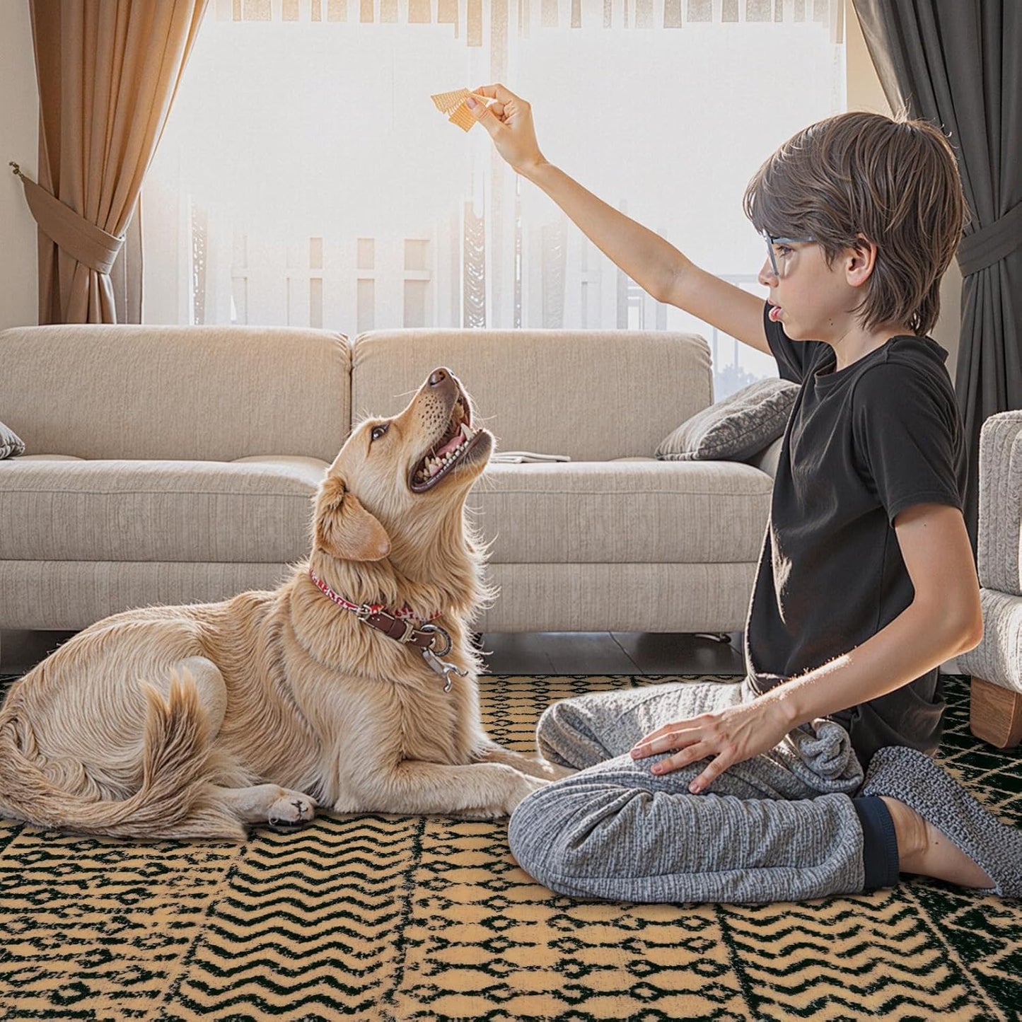 Moroccan Kitchen Runner Rug, 2x6 Ultra Soft Rugs Runners for Hallways Non Slip, Washable Bathroom Runner Rugs Vintage Rug for Kitchen Entryway Laundry Bedroom