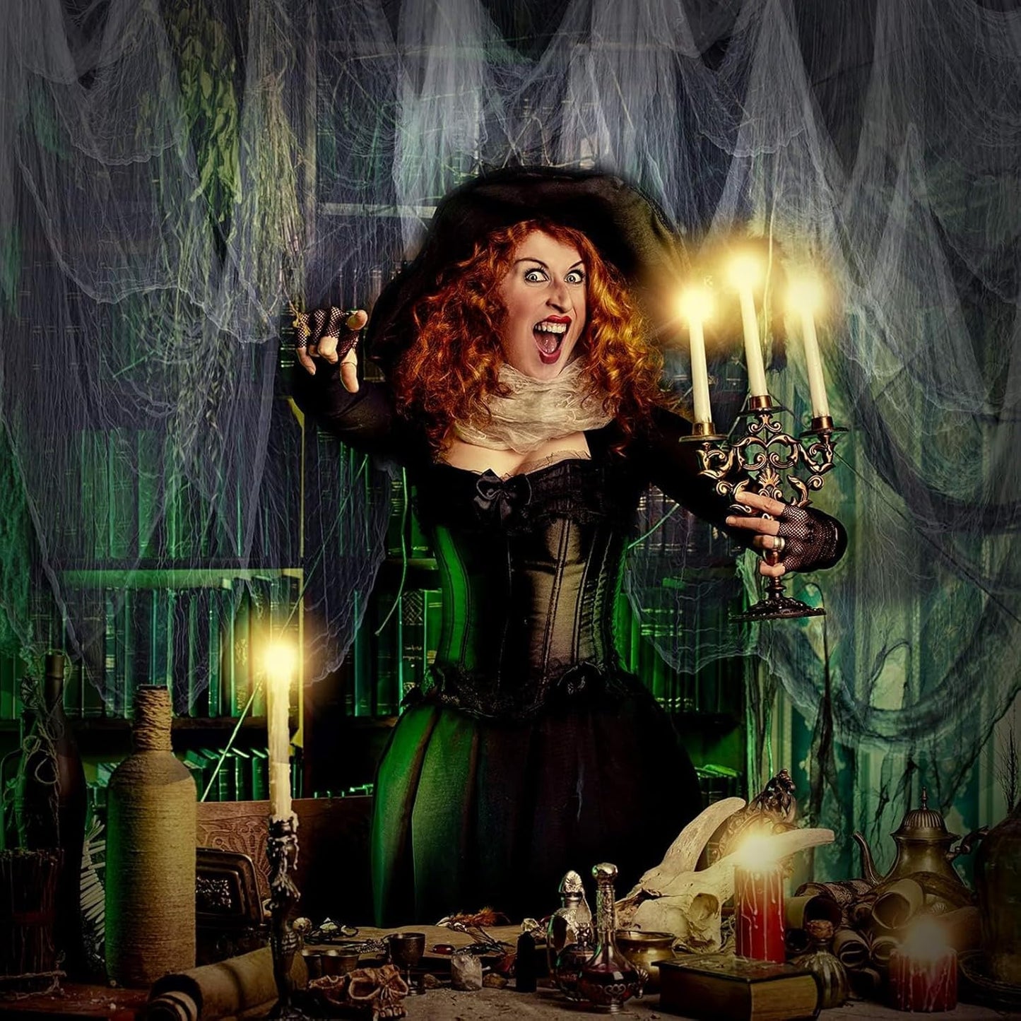 Boao Halloween Cheese cloth 39.37 x 393.7 Inch White Cheesecloth Roll for Crafts Large Cotton Muslin Gauze Fabric for Halloween Outdoor & Indoor Spooky Decoration