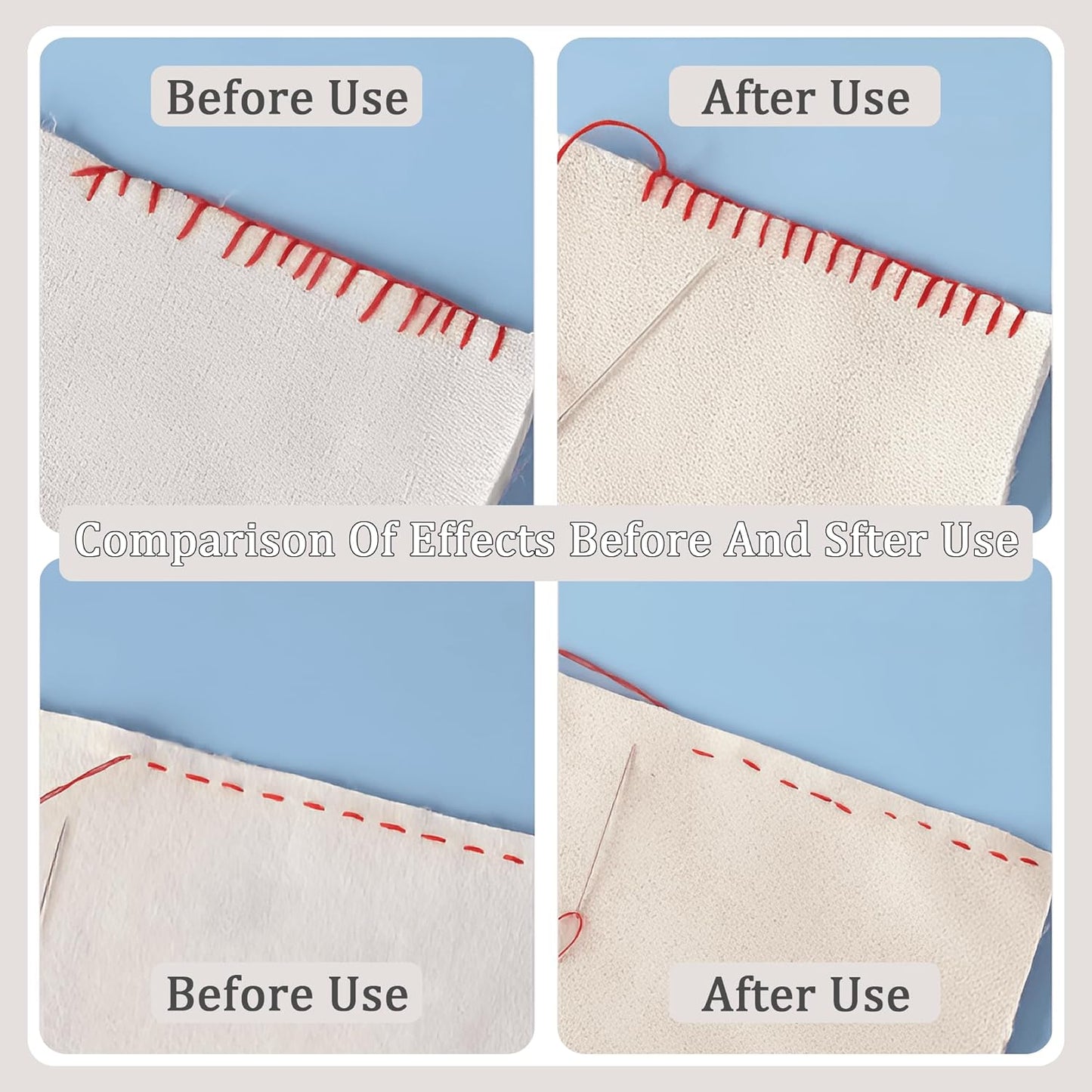 1 PCS Square 3mm Edge Lock Seam Guide, Mini Sewing Finger Ruler for Hand Sewing, DIY Sewing Kit Tool, Sewing Needle Gauge Measuring Guide, Square White