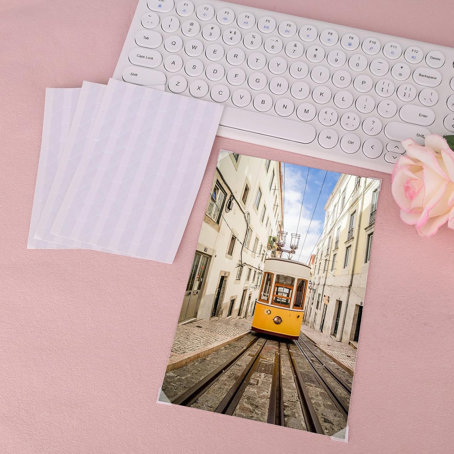 15 Sheets Photo Mounting Corners for Scrapbooking, Clear Self Adhesive Scrapbook Corners Stickers Supplies Accessories for DIY Album Pictures Personal Journal Memory Books