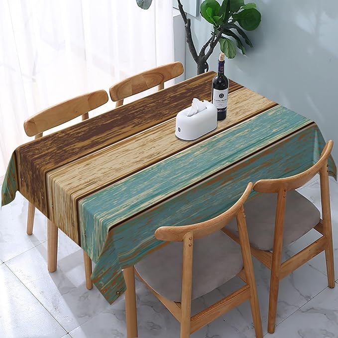 Worltoldb Farmhouse Country Tablecloths Polyester Table Cloth for Kitchen Dinning Table Washable Table Cover for Parties Wedding Picnic White9
