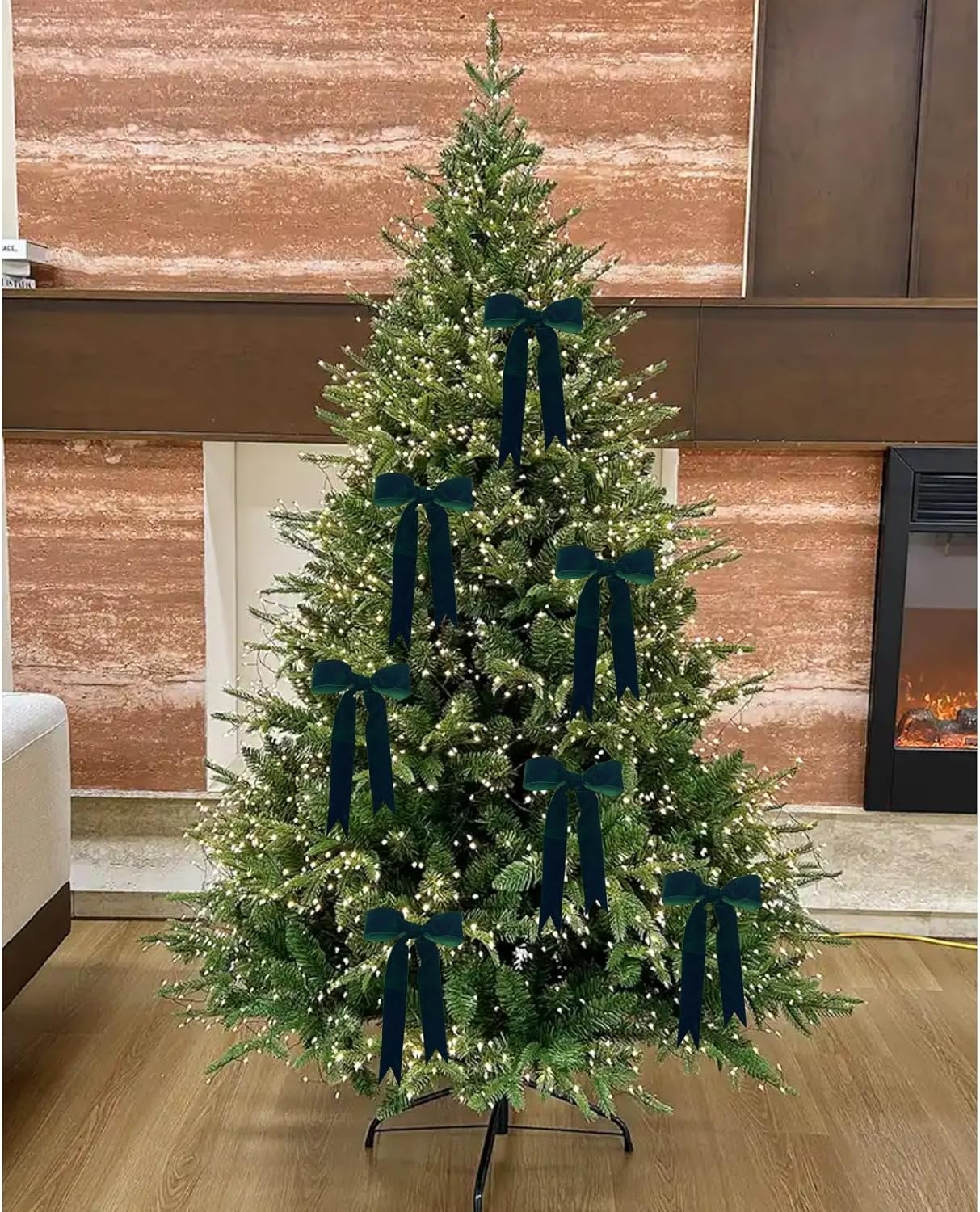 15 Yards Velvet Ribbon 1-1/2 Inch Single Face Green Velvet Ribbon Spool Prefect for Wedding, Ribbons for Gift Wrapping, Christmas Tree Ornaments Wreath Hair Bows, Ribbons for Crafts