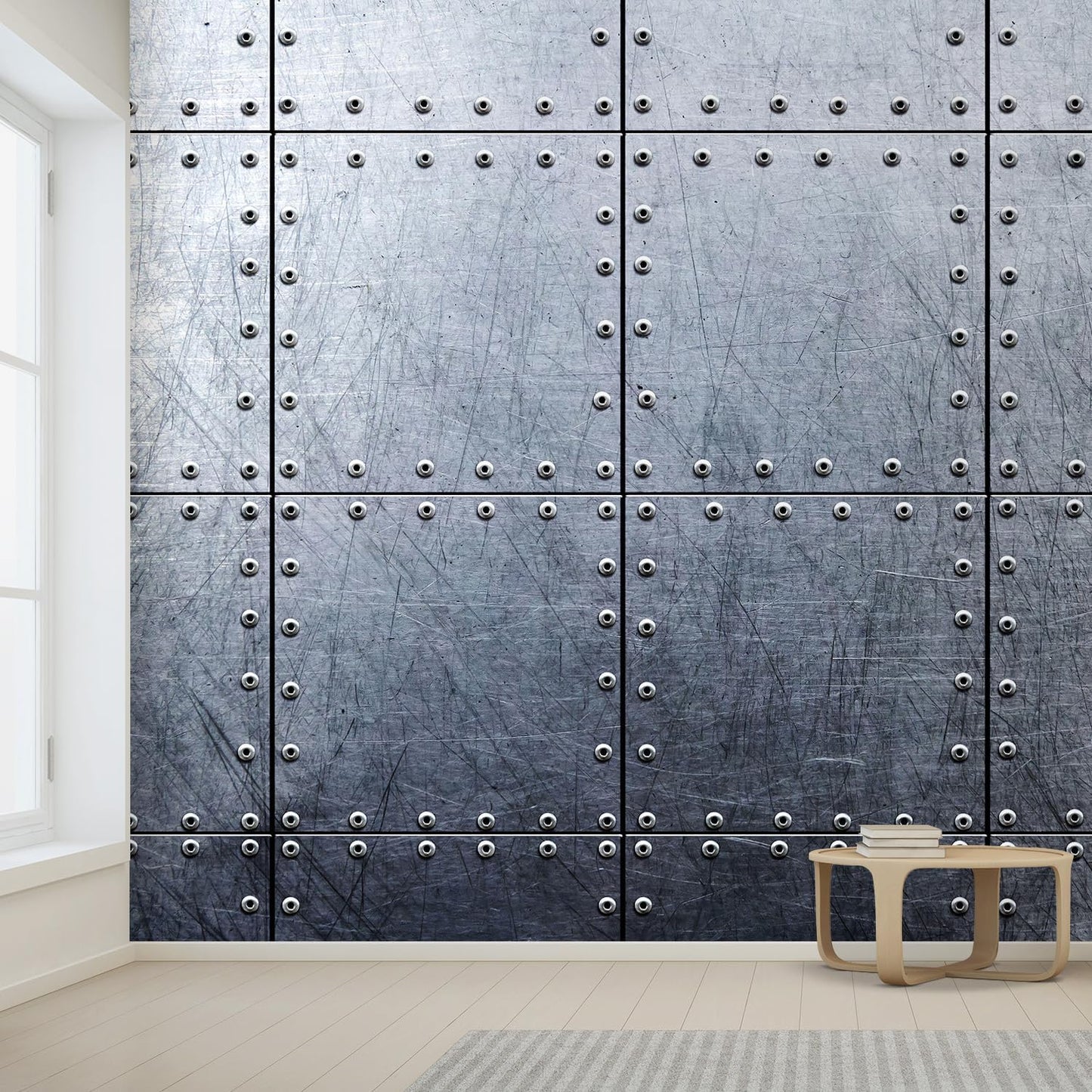 wall26 Metal Wallpaper Background Canvas Art Wall Decor - 132x120 inches