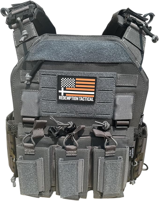 Redemption Crusader 2.0 Molle Quick Release Buckles Airsoft Vest With Adjustable Size Sides And Triple Pouch