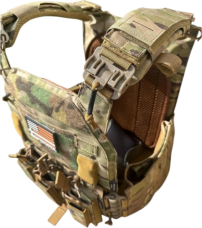 Redemption Crusader 2.0 Molle Quick Release Buckles Airsoft Vest With Adjustable Size Sides And Triple Pouch
