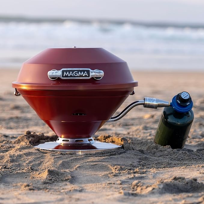 Magma C10-105-R Ruby Beach Fire Gas Grill | Portable Gas BBQ | Compact Propane Grill | Stylish Outdoor Cooker