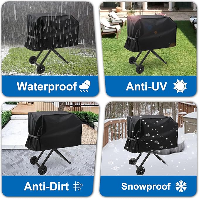 Griddle Cover for Blackstone 22 in Griddle with Hood and Stand, for Blackstone Adventure Ready 17 and 22'' 1891 1935 1939 1967 2020 2341 2350, Heavy Duty Waterproof and UV Resistant
