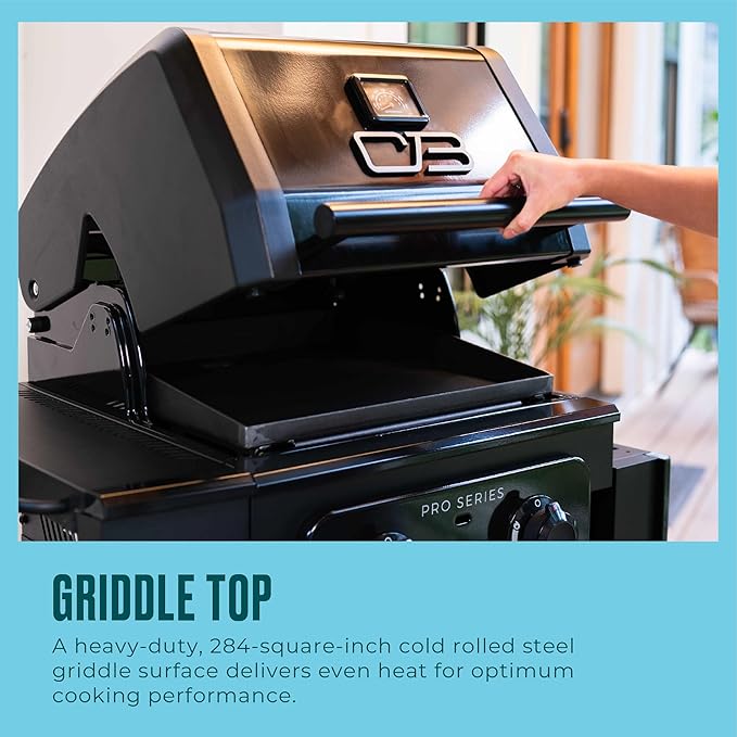 Charbroil Pro Series with Amplifire Infrared Technology 2-Burner Propane Gas Grill and Griddle Cabinet, Black - 463676724