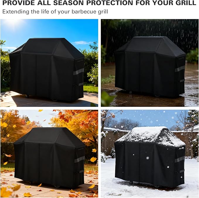 Heavy Duty 600D Grill Cover Fit for 61527 Napoleon 425 Series Grill and Fits 61427 Napoleon 525 Series Rogue Grill Accessories