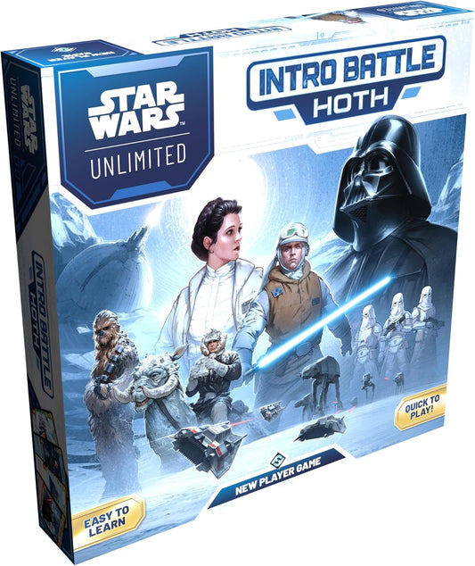 Asmodee Star Wars: Unlimited TCG - Intro Battle Hoth - Easy-to-Learn Trading Card Game Starter Set with Pre-Built Vader & Leia Decks for Kids & Adults, Ages 12+, 2+ Players, 20 Min Playtime