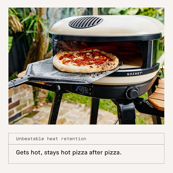 Gozney Arc Outdoor Pizza Oven, Propane Gas Pizza Oven, Precision Flame Control, Cooks 14" Pizza in 60 Seconds, Heats up to 950F - Bone
