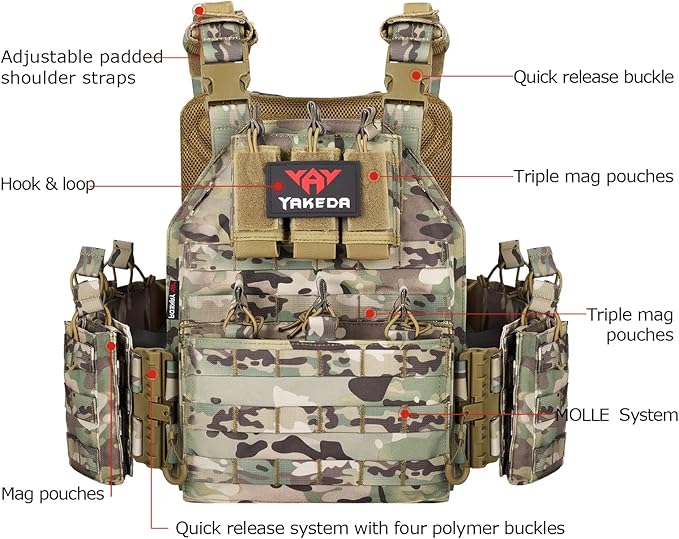 vAv YAKEDA Camo Tactical Outdoor Carrier Vest