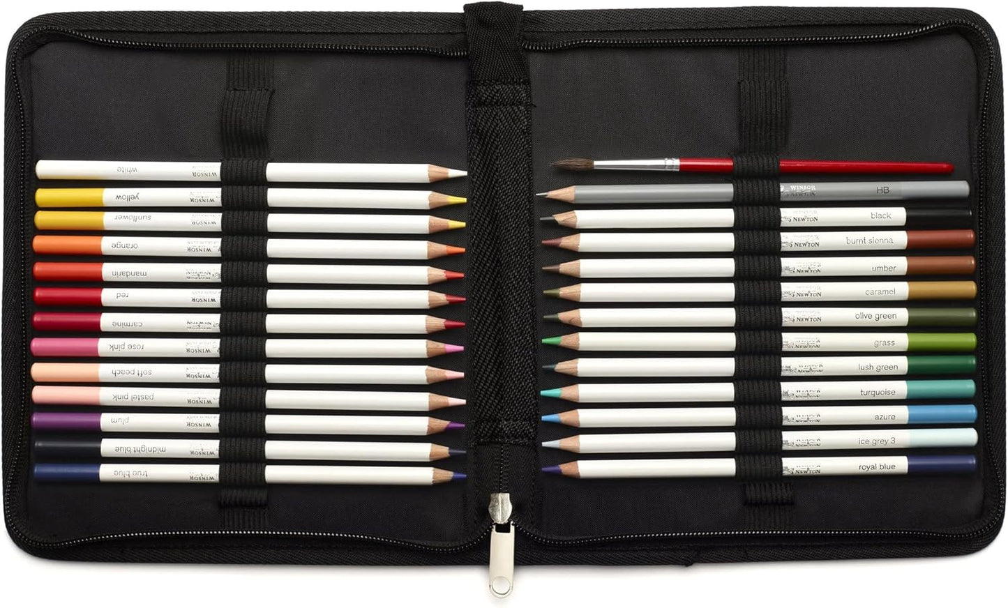 Winsor & Newton Studio Collection Artist Pencils, Watercolor Pencil Wallet, Set of 26