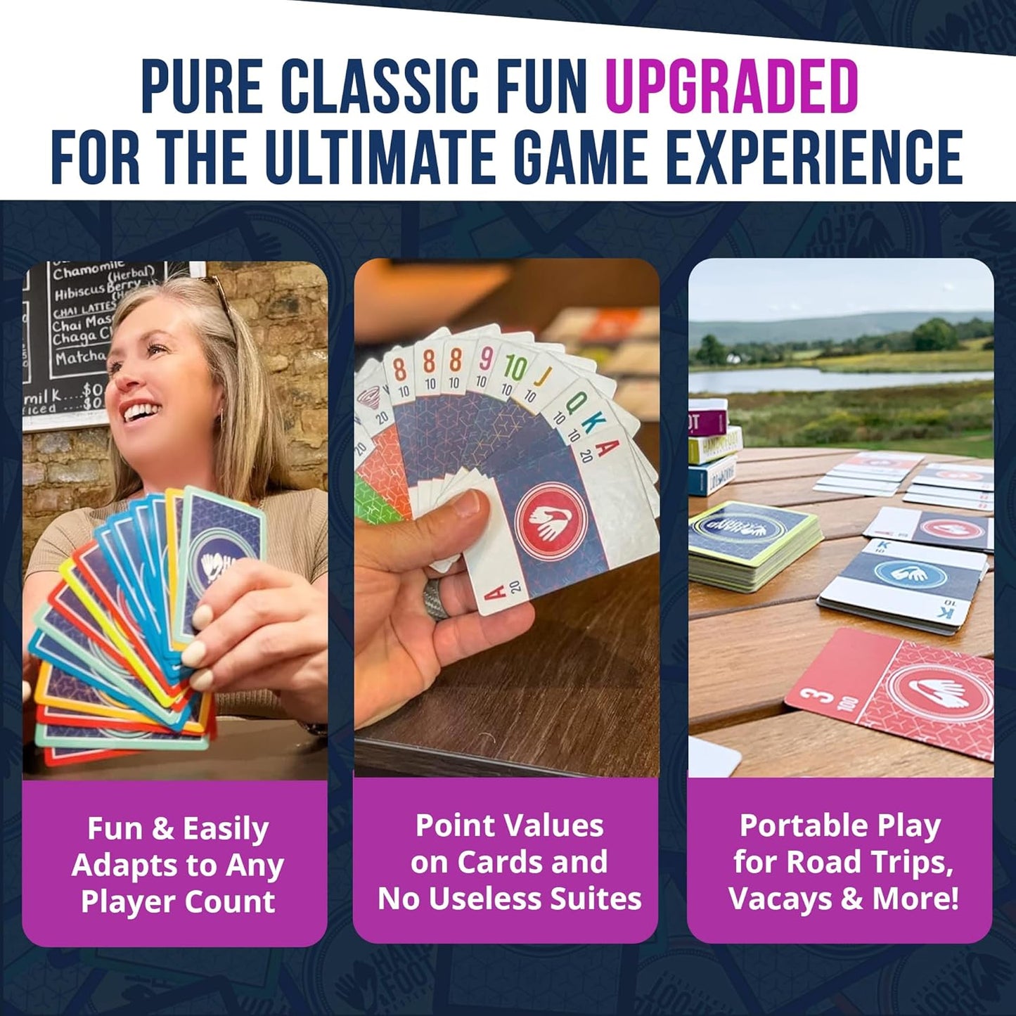 Hand & Foot Remastered 8 Player Edition – Card Game for Adults & Families