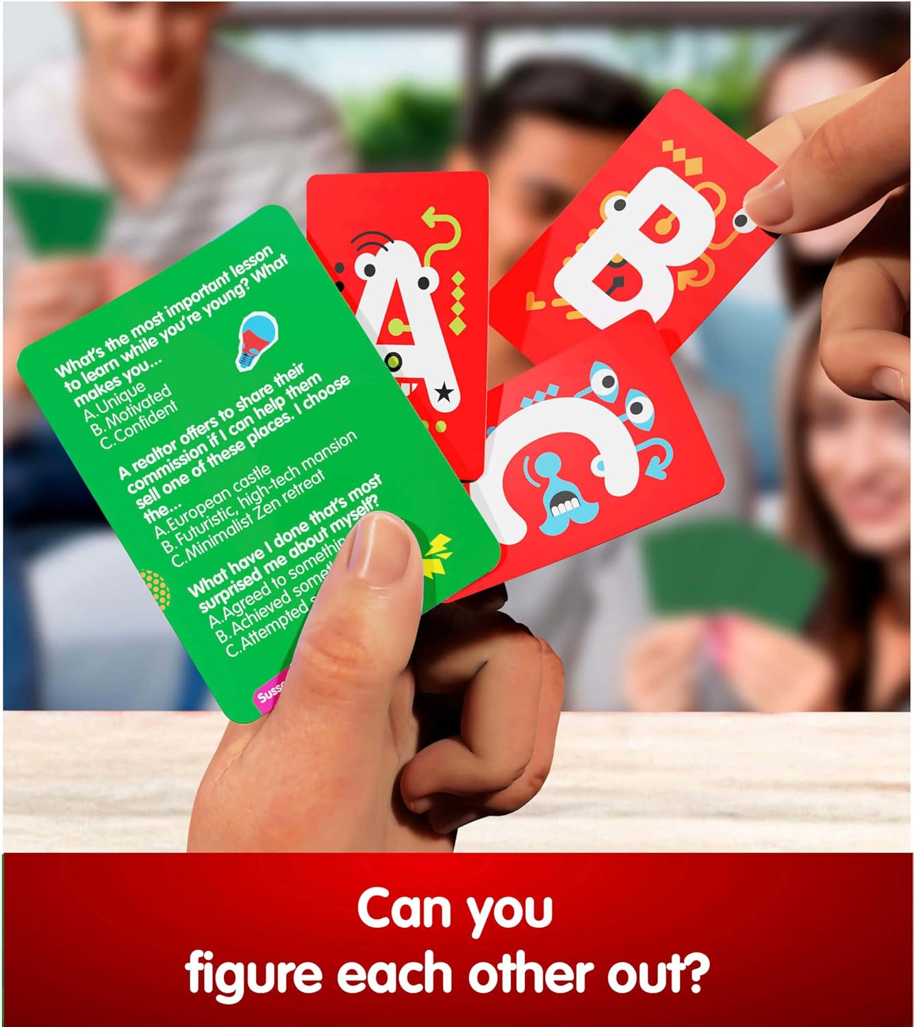 SUSSED “What Would You Do?” Pocket-Sized Question Cards – 231 Fun Conversation Starters for Teens Ages 15+ & Adults | Gift for Travel, Office, Friends & Road Trips