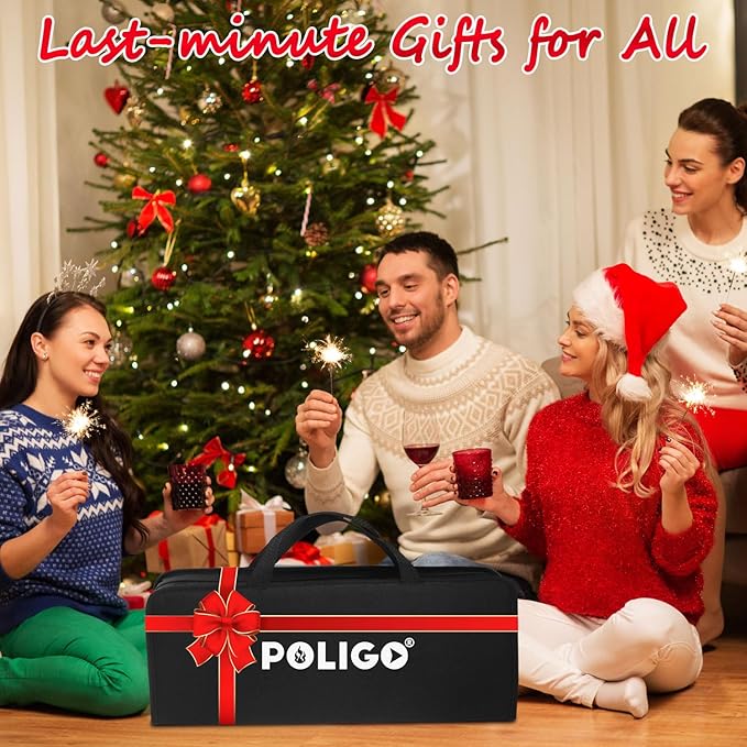 POLIGO 26PCS BBQ Accessories for Outdoor Grill Utensils Set Stainless Steel BBQ Tools Grilling Tools Set for Birthday Fathers Day Dads Presents, Barbecue Accessories Ideal Grilling Gifts for Men Women
