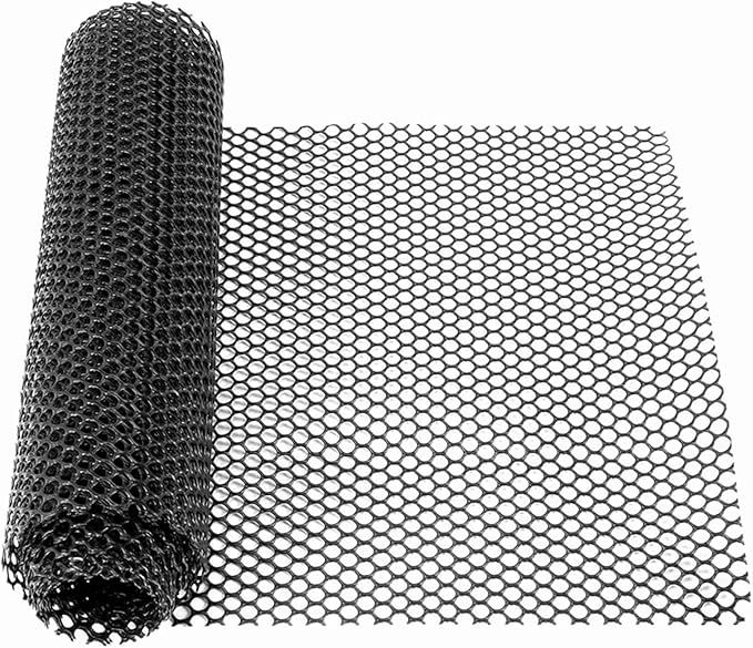 Plastic Wire Mesh Fence, Black Safety Fence Balcony Protection Net 39.3 Inch X 32.8FT Poultry Fence Roll for Garden Chicken Rabbit Construction Barrier(Size:1x30M - Mesh 1.8cm)