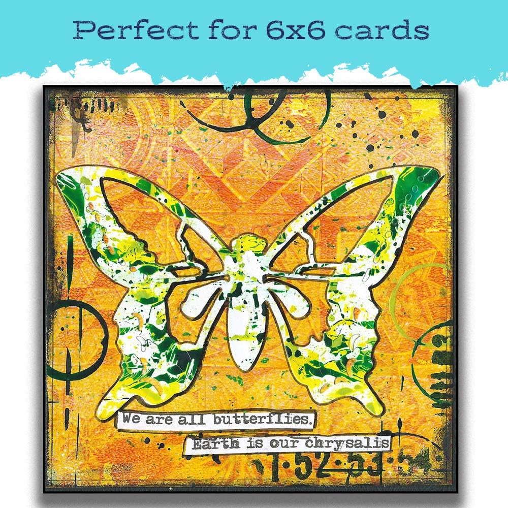 Gel Press Monoprinting Print Plate - 6” X 6” Gel Plate - Printmaking Supplies - Reusable Gel Printing Plate for Press Art for Card Making, Scrapbooking, Journaling, Arts and Crafts, Home Decor