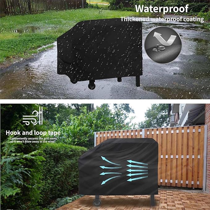 28 inch Blackstone Griddle Cover，600D Heavy Duty Waterproof Anti-UV Canvas Flat Top BBQ Cover for Blackstone 28'' Outdoor Cooking Gas Grill Griddle Station,