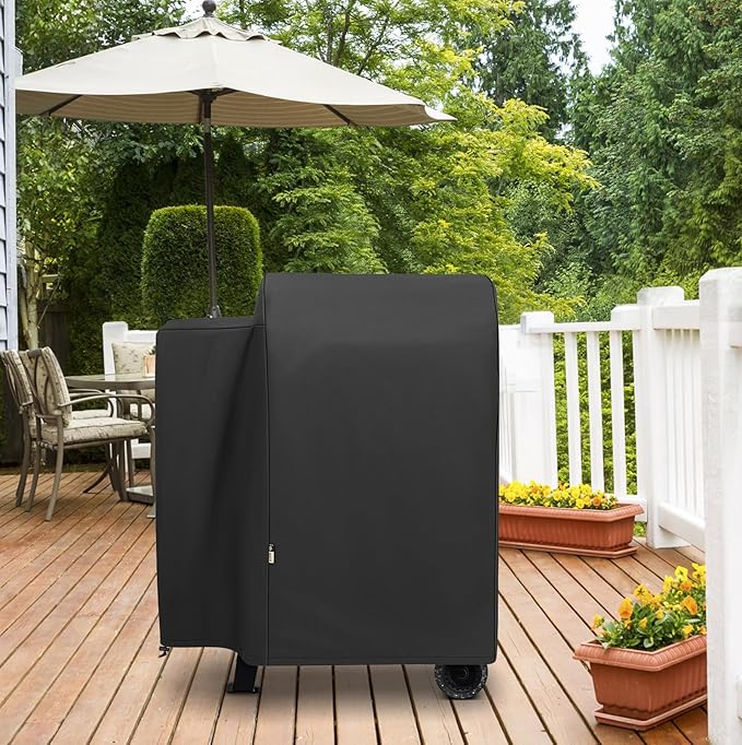 Arcedo Grill Cover Compatible with Pit Boss Lexington 500, Lexington 540, Pro 600 and Tailgater, Heavy Duty Waterproof Wood Pellet Smoker Cover, All Weather Protection for Onyx Edition Grill