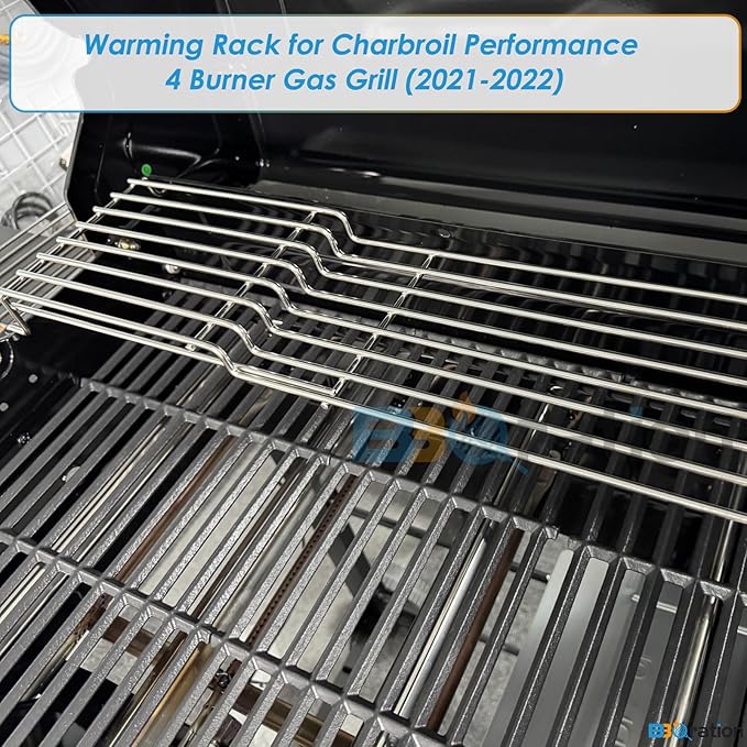 Warming Rack Grill Parts for Charbroil Performance 4 Burner 463352521 463354021 463365021 463354021 463365522, G428-0002-W1 Grill Swing Away Grid for Charbroil Grill Replacement Parts
