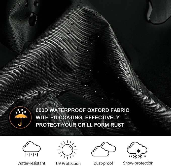 SUPJOYES Grill Cover for Weber Q Series Grills, Portable BBQ Cover for Weber Q1200, Q1000 and Q100 Series