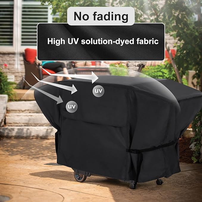 NettyPro Griddle Cover for Blackstone 36 inch Griddle, Waterproof UV Resistant 4 Burner Flat Top Gas Grill Cover 36" Cooking Station, Black